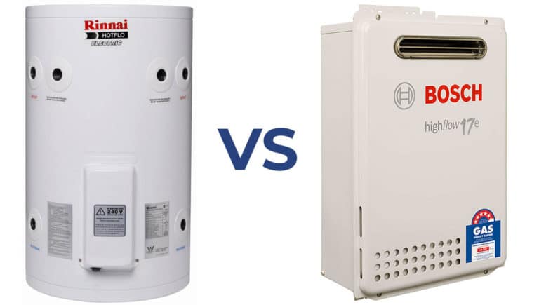 Electric vs gas hot water systems