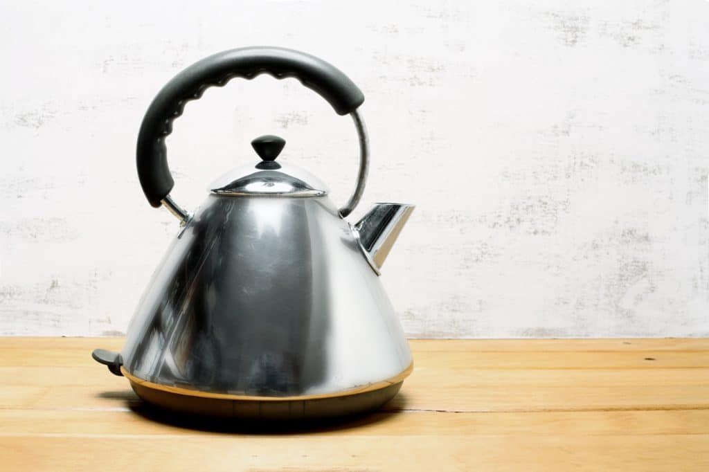 Boiling water in the kettle and pouring it down the blocked drain can help stop bad smells